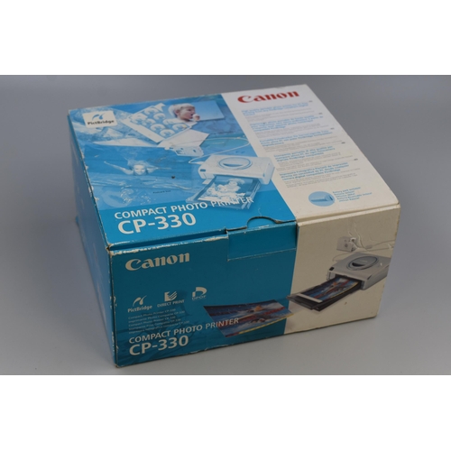 536 - Canon Compact Mini Photo Printer (CP-330). Prints 4