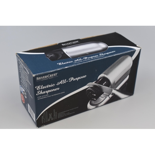 550 - Boxed Silvercrest Electric All purpose Sharpener complete with Instructions