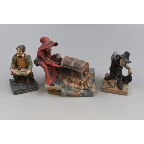 245 - Collection of Three Collectible Terry Pratchett Discworld Discontinued Unboxed Figures by 'Clarecraf... 