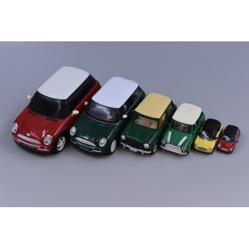 563 - Selection of six Minis (5 die cast) smallest 2