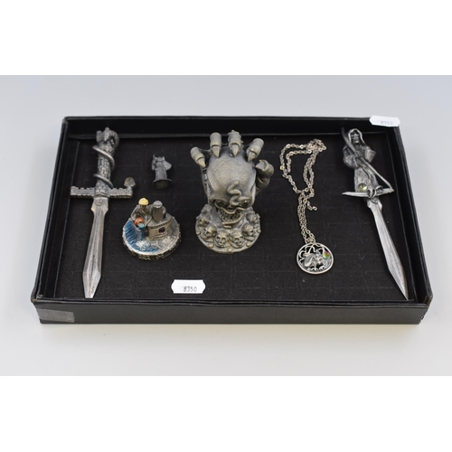 249 - Collection of Tudor Mint, Myth and Magic Pewter ( Unboxed ) Figures to Include, 'The Keeper of The S... 