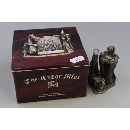 250 - Myth and Magic - INTO MERLINS CARE ( 3201 )- Tudor Mint Pewter Figure With Box