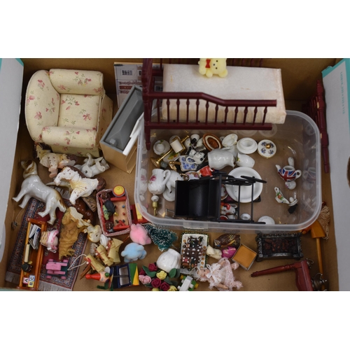 568 - A Selection of Dolls House Furniture and Accessories To Include Mostly Childs Bedroom Furniture/Acce... 