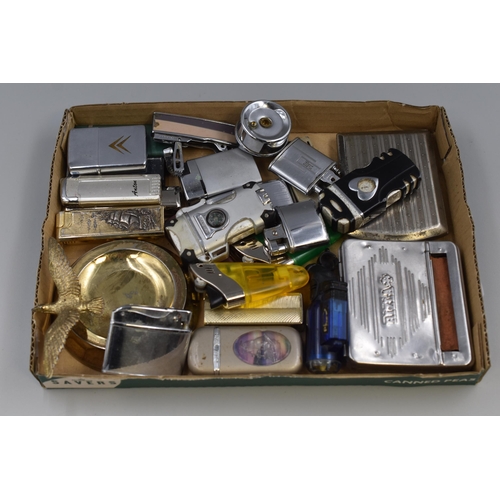 262 - Mixed Selection to include Zippo Lighters, Ashtray, Selection of Lighters and more