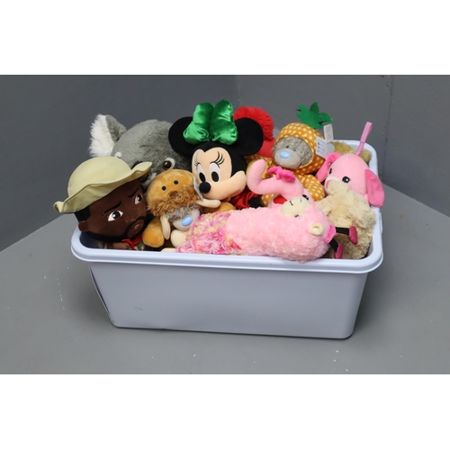 593 - Selection of Cuddly Toys includes Jumanji Franklin, Koala with babies, Disney Minnie Mouse, Me To Yo... 