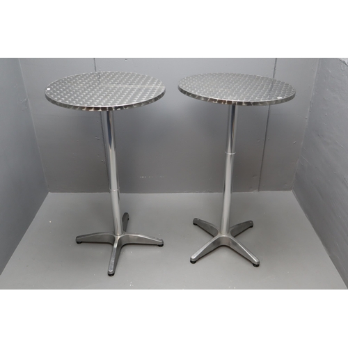 638 - Two Tall Bistro Bar Tables (41