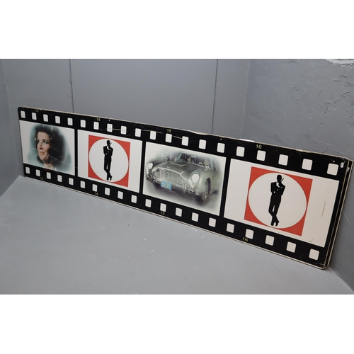 645 - LARGE James Bond Display to include Four 8ft Film Cell boards and One 5ft Display