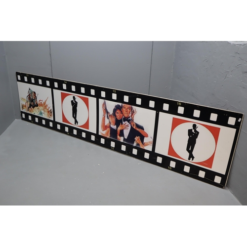 645 - LARGE James Bond Display to include Four 8ft Film Cell boards and One 5ft Display