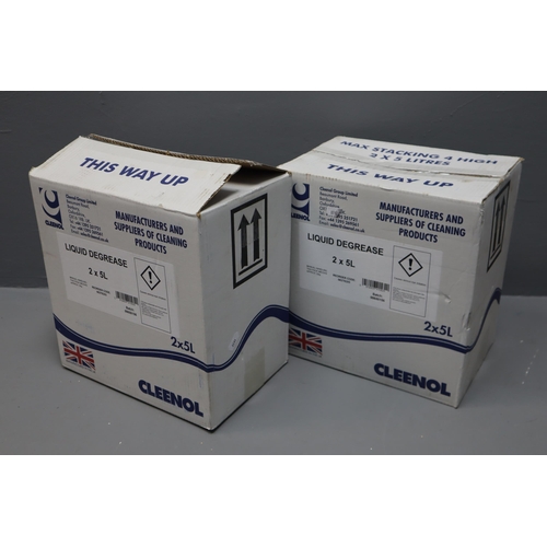 679 - Two Boxes Containing a Total of 20 Litres of Liquid Degreaser for Industrial Garage and Auto Use