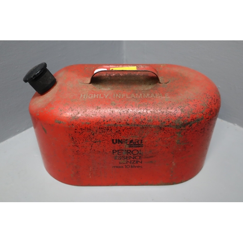 690 - Red Vintage 10 Litre 'Unipart' Petrol Can