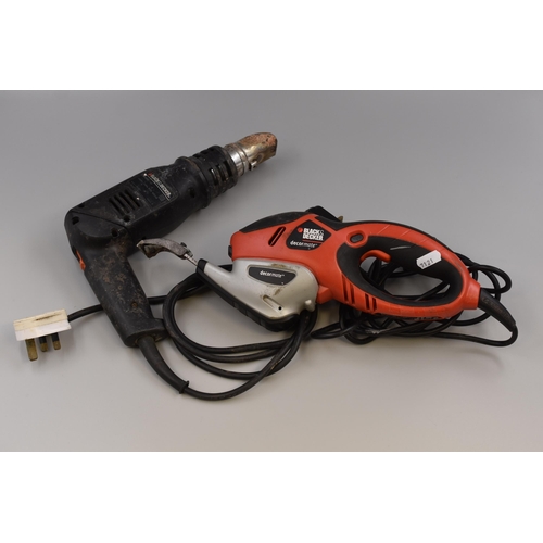 712 - Two Electrical Tools to include a working Black and Decker heat Gun and a Untested Black and decker ... 