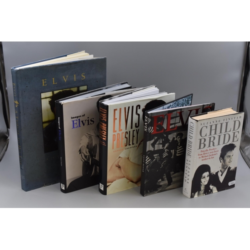 756 - Elvis Presley: Collection of Hardback Books Depicting Elvis Presley to Include, A Tribute To His Lif... 