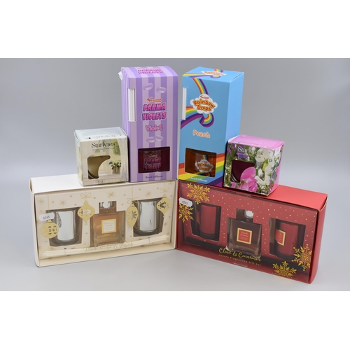 776 - Mixed Selection of New items to include Two Boxed Reed Diffuser Sets with Candles, Two Starlytes Can... 