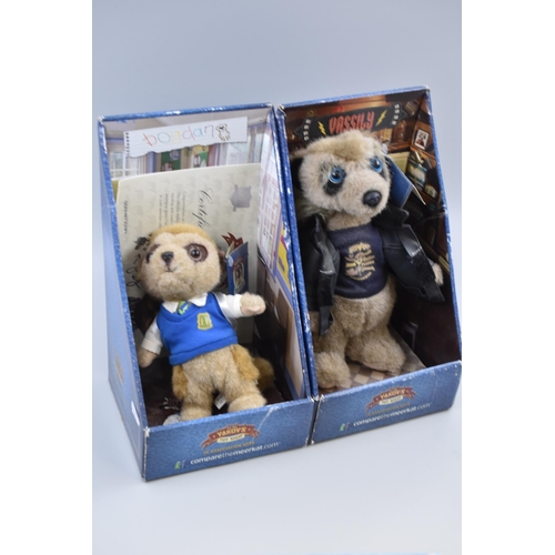 803 - Six Meercat Teddies includes Baby Oleg's Pet Grub