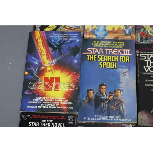 829 - LARGE Collection of Over 30 ' Star Trek ' Novels also Included Four ' Star Wreck ' Novels by Leah Re... 