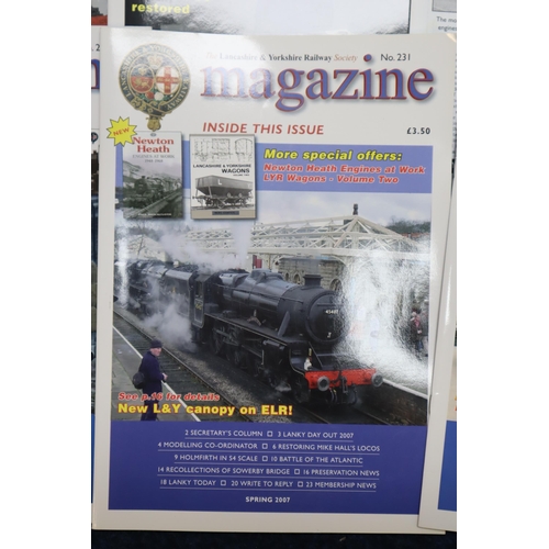 845 - 63 editions of the Lancashire and Yorkshire railway society magazine from March 2002 to Summer 2019,... 