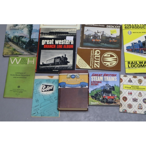 849 - A Large Selection of Locomotive Related Books. Includes 'Portrait of Steam', 'Railway World Annual',... 