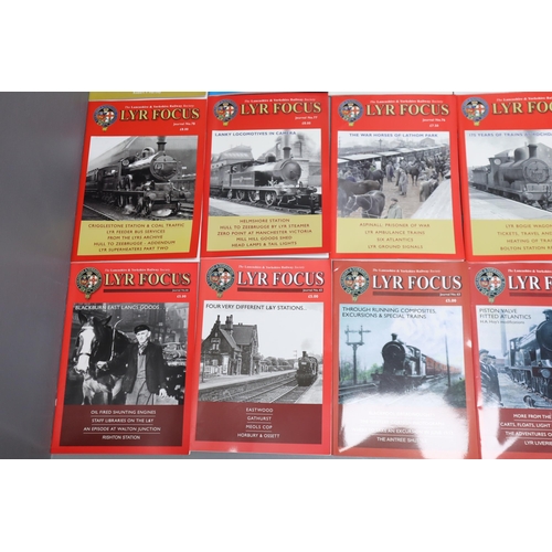 856 - Large selection of Lancashire and Yorkshire railway books and magazines to include LYR Focus magazin... 