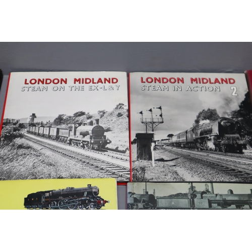 858 - Fifteen London Midland and Scottish railways hardback books to include, C Hamilton Ellis, t