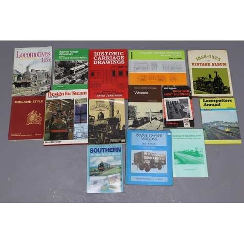 831 - A selection of thirteen varied railway related books to include, Brian Haresnape 