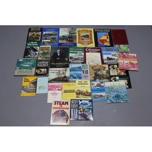 859 - Selection of 30 British Rail books, mainly hardback to include, Brian Haresnape 