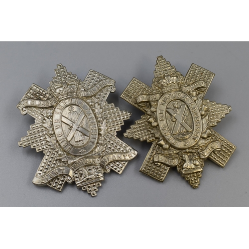 279 - Two Military Cap Badges Includes Glasgow Highland Light Infantry, And Royal Highlanders Black Watch