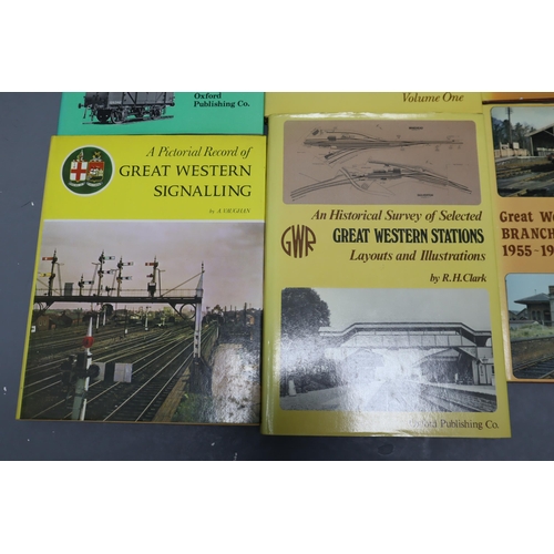 860 - A selection of Great Western hardback books to include J H Russell 