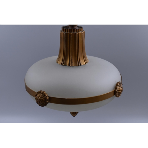 838 - Vintage Art Nouveau Style Ceiling Light Shade (8.5