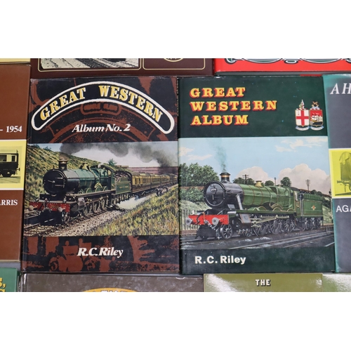 825 - A selection of twenty four mainly hardback Great Western Railway books to include Golden age of GWR,... 