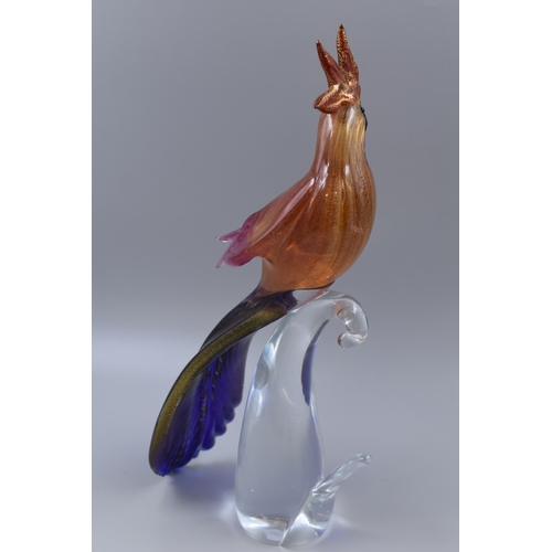 339 - Murano Alfredo Barbini Studio Glass Cockatoo (16