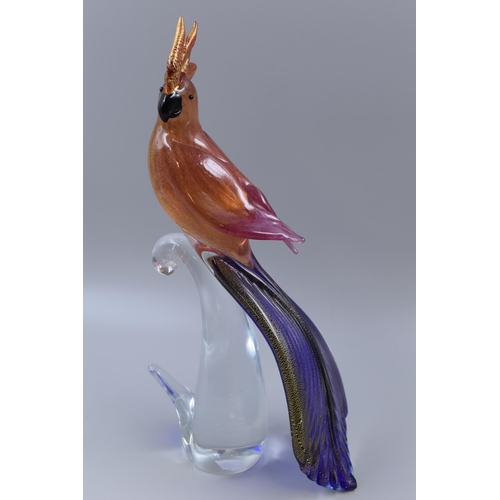 339 - Murano Alfredo Barbini Studio Glass Cockatoo (16