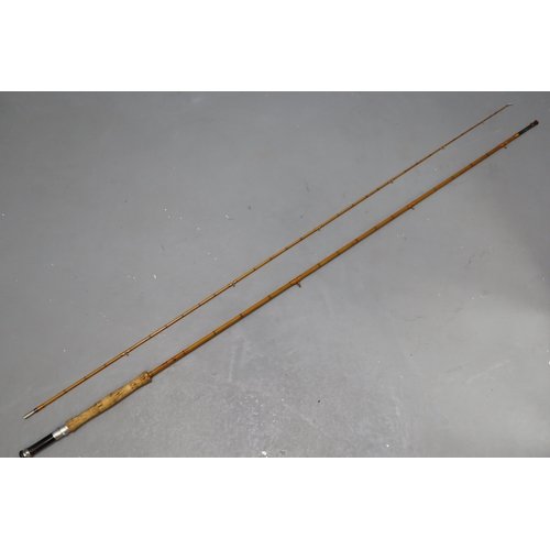 682 - A Two Piece Hardy Bros Neo Cane Glen Cassley Fly Fishing Rod, In Bag