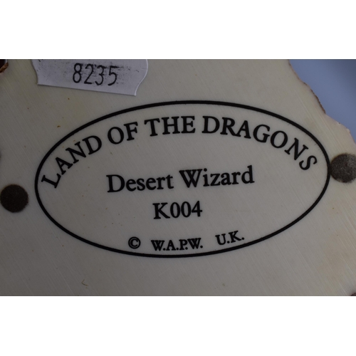 314 - Land of The Dragons Tudor Mint Desert Wizard K004 Figure With Box,approx 8