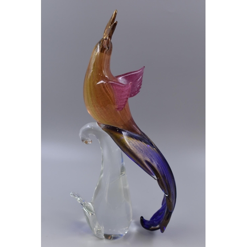 338 - Murano Alfredo Barbini Studio Art Glass Cockatoo (17.5