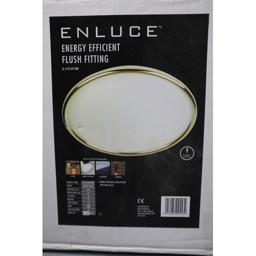 740 - Brand New Boxed Energy Efficient Flush Fitting Ceiling Light approx 12