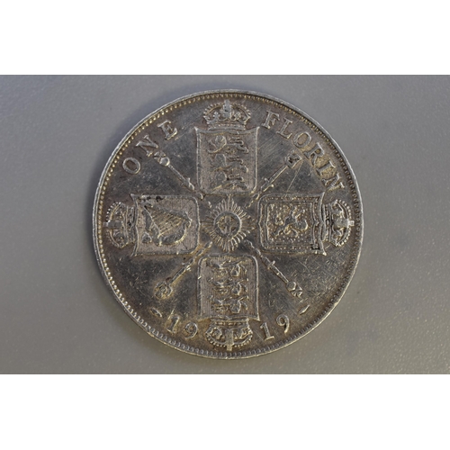 80 - George V 1919 Silver Florin