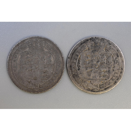 82 - Two George III Sixpences (1816 & 1817)