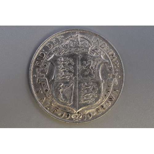 83 - George V 1919 Silver Half Crown