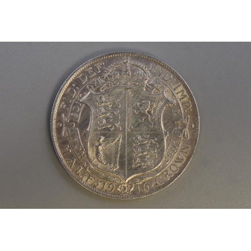 87 - George V 1916 Silver Half Crown