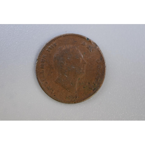 92 - 1835 William IV High Grade 1/3 Farthing Coin