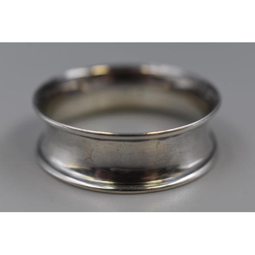 3 - Hallmarked Birmingham Silver Napkin Ring