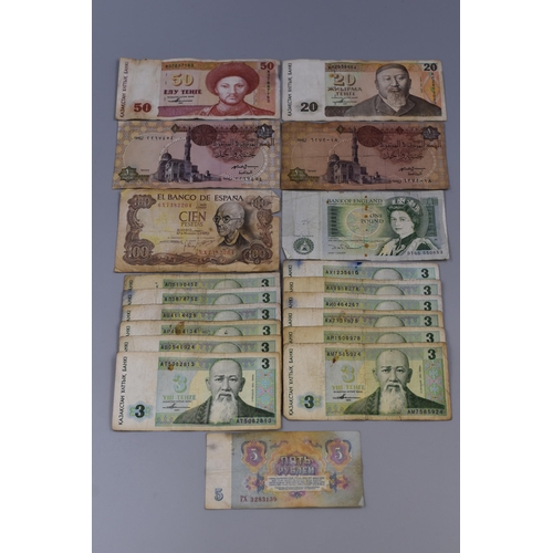 117 - Approx 19 Foreign Banknotes