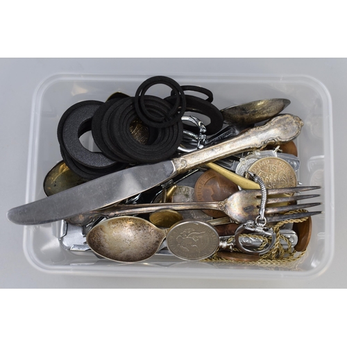 123 - Mixed Selection including Coinage, Air Tight Seals, Cutlery and More