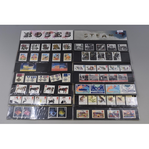 137 - Fourteen New Royal Mail Mint Stamp Sets including Roses, Europe in Space, D-Day, Gallantry, Channel ... 