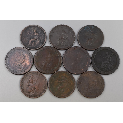 144 - Selection of Mainly George III Copper Coins, includes William IV (Better Grade)