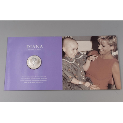 154 - Royal Mint Elizabeth II Diana £5 Memorial Coin complete with Case