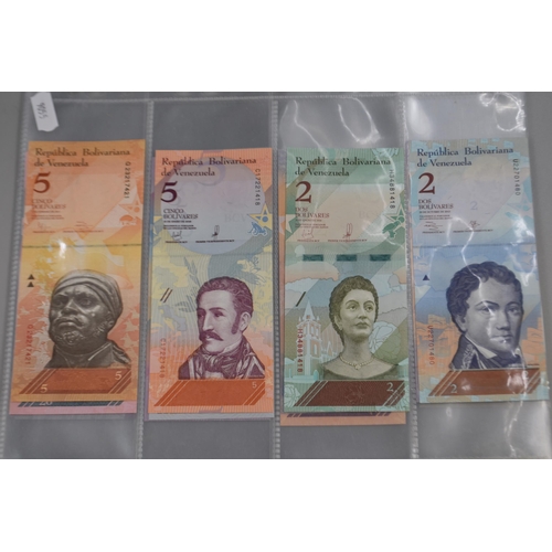 155 - Selection of 20 Uncirculated Venezuela Original Banknotes