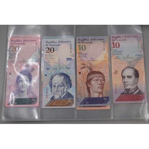 155 - Selection of 20 Uncirculated Venezuela Original Banknotes