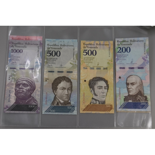 155 - Selection of 20 Uncirculated Venezuela Original Banknotes