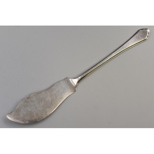 35 - A Hallmarked Sheffield Silver Mappin & Webb Butter Knife, Circa 1931. Approx 13.5cm Long